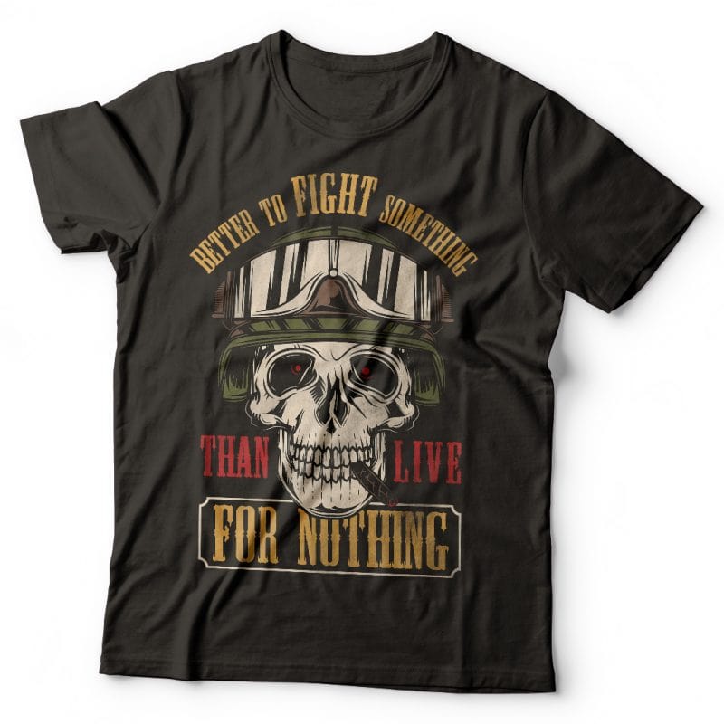 Better to fight something. Vector T-Shirt Design t shirt designs for print on demand