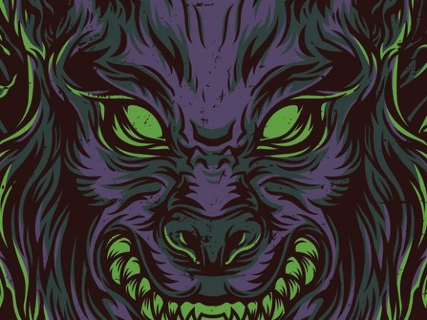 Wolves night t-shirt design