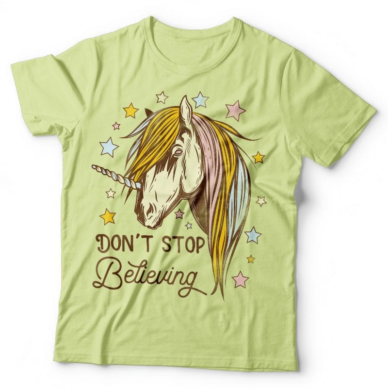 Don’t stop believing. Vector T-Shirt Design vector shirt designs