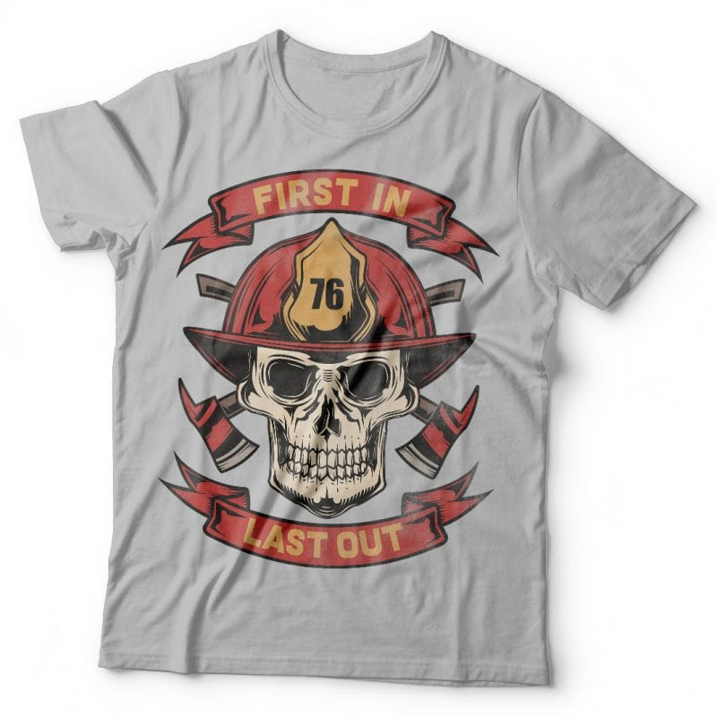 First in, last out. Vector T-Shirt Design t shirt designs for print on demand