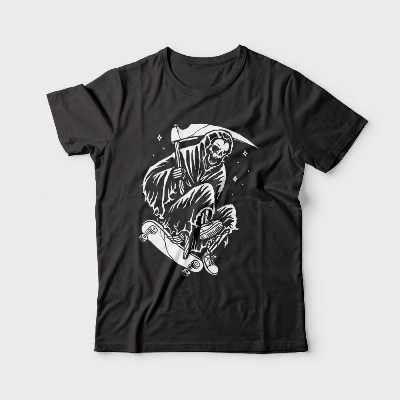 Grim Skater commercial use t shirt designs