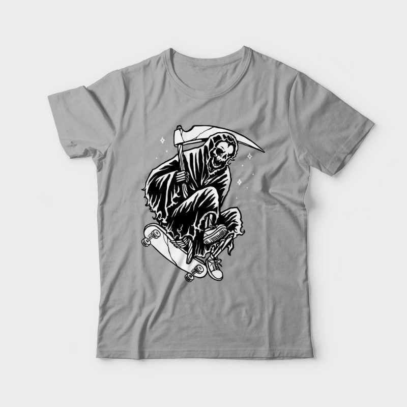 Grim Skater commercial use t shirt designs