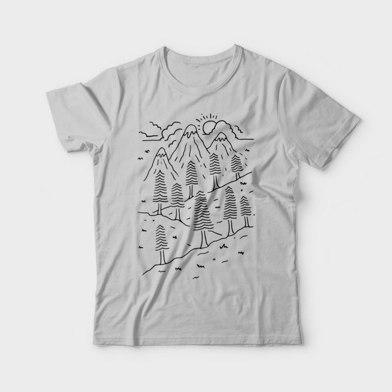 Hiking Trails tshirt design for sale