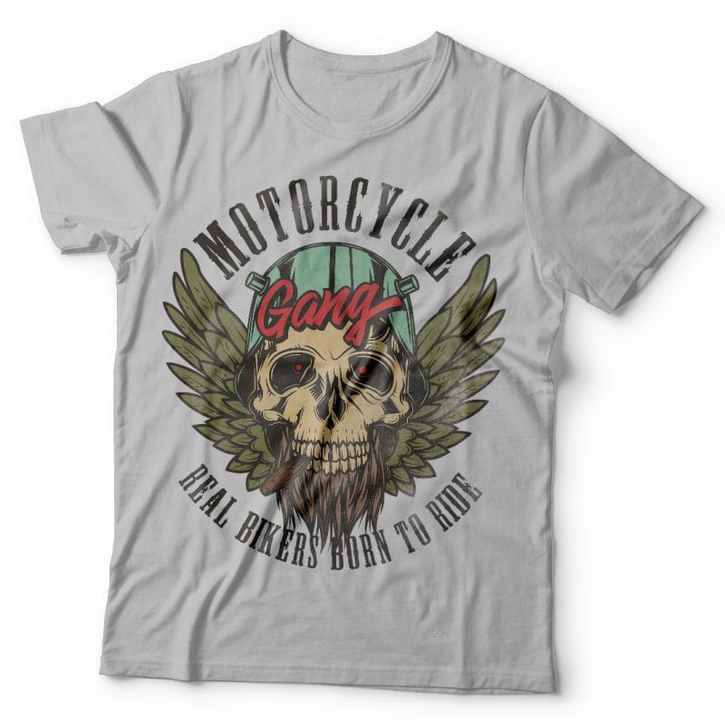 Motorcycle gang. Vector T-Shirt Design tshirt design for sale