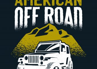 American off road buy t shirt design for commercial use