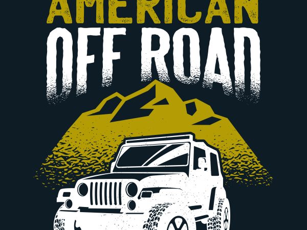 American off road buy t shirt design for commercial use