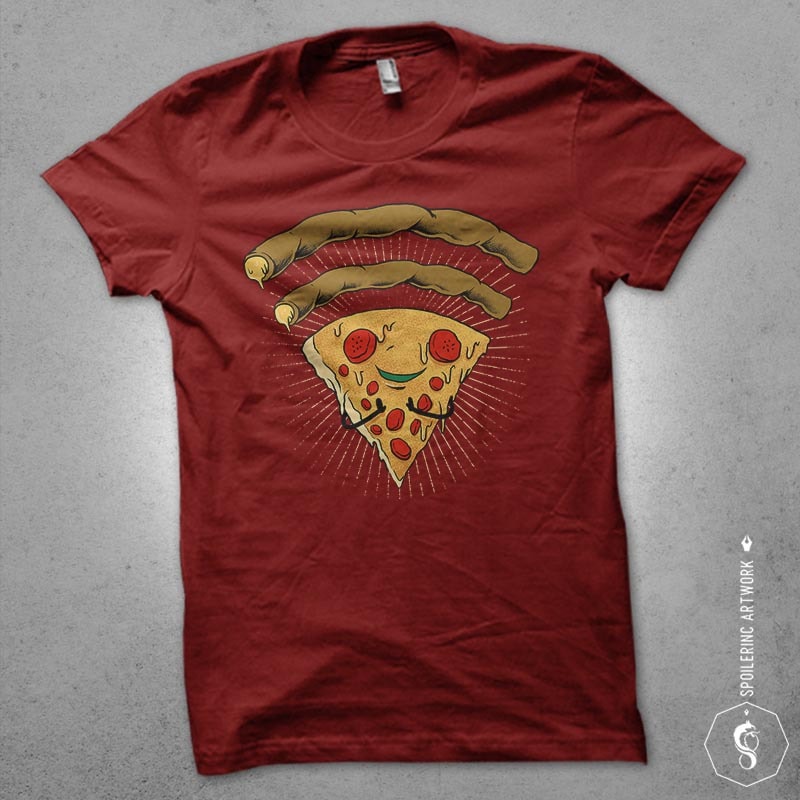 pizza signal Graphic t-shirt design buy t shirt design