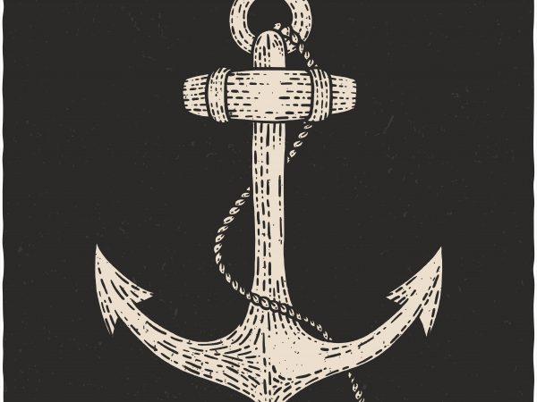 Anchor. vector t-shirt design