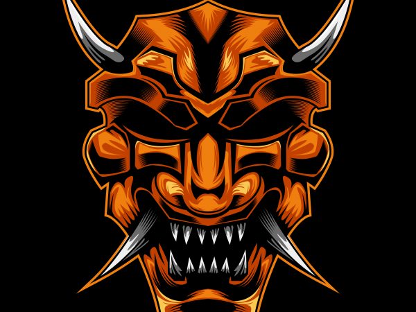 Samurai evil ronin commercial use t-shirt design
