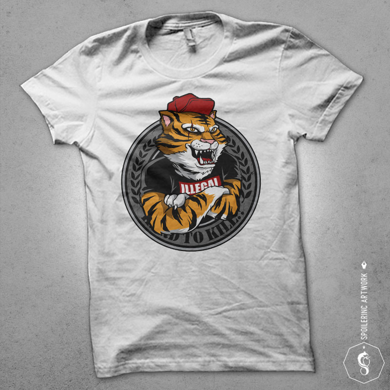 tiger’s clan Vector t-shirt design vector t shirt design