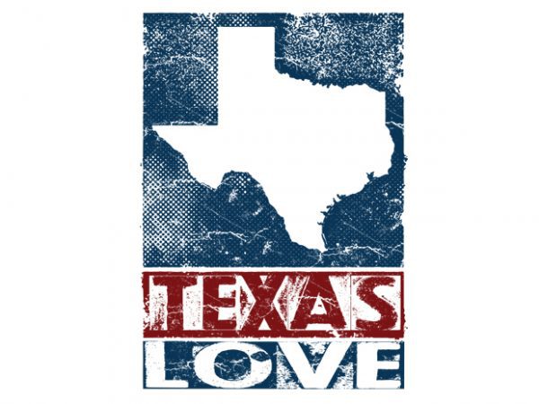 texas love Vector t-shirt design