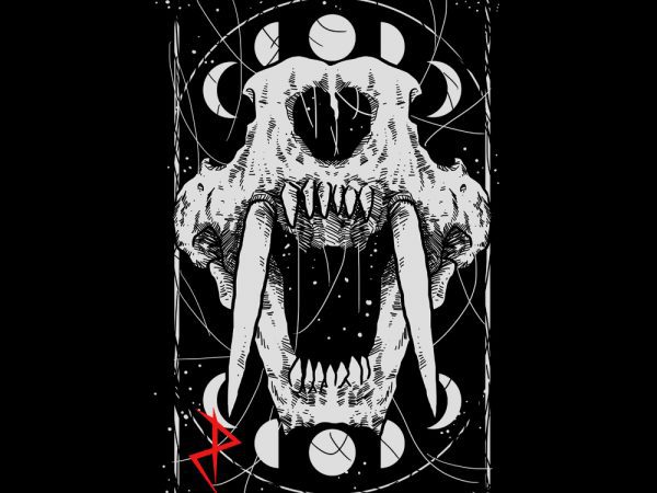 Death fang tshirt design