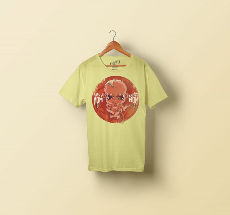 Bad Baby t shirt designs for printful