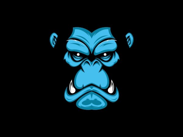 Gorilla avatar skin vector t-shirt design