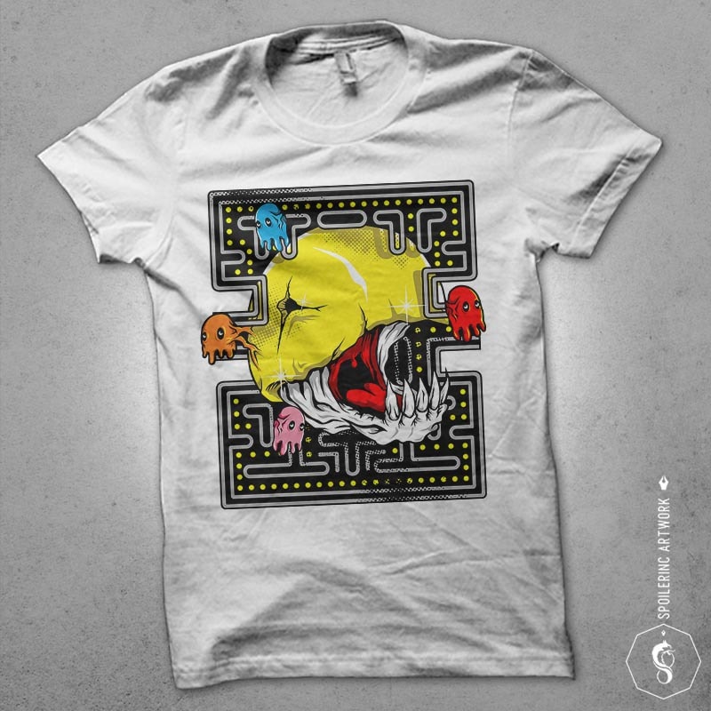 pacmonster Vector t-shirt design buy t shirt designs artwork