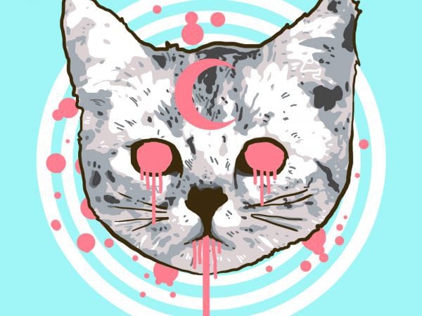 Pop cat tshirt design