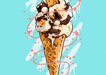 pop ice cream tshirt design