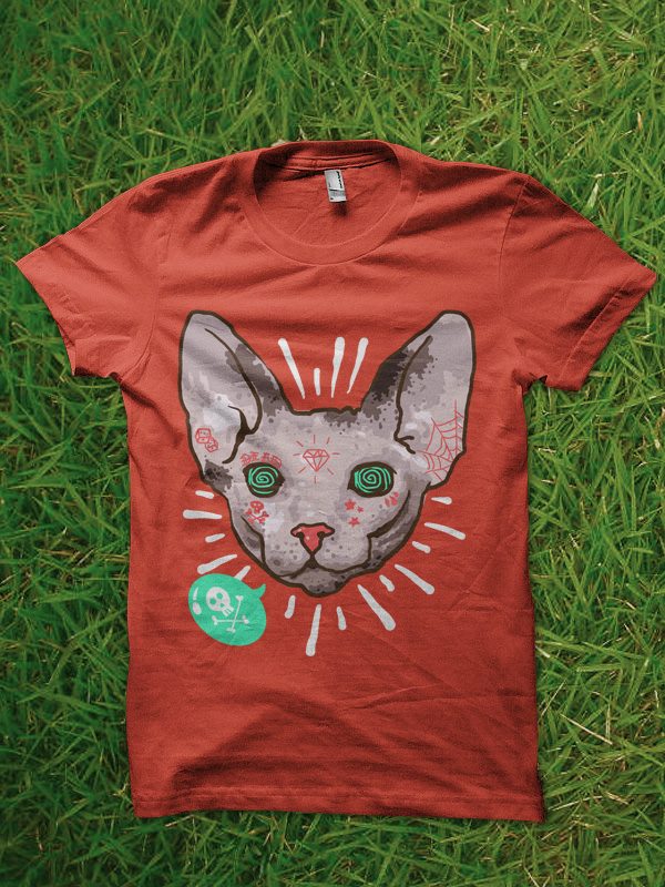 pop sphynx vector t shirt design