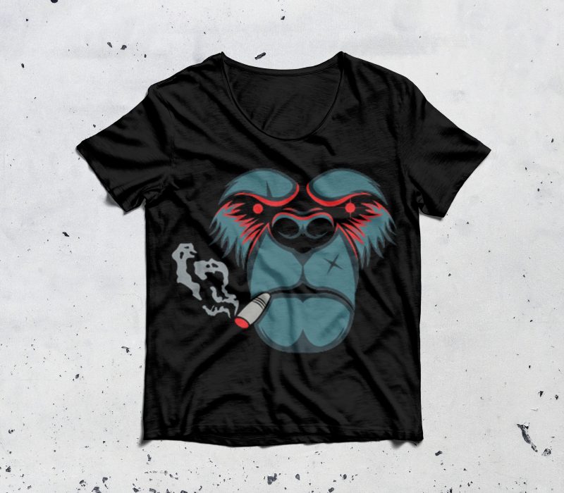 bear smoke t shirt designs for sale