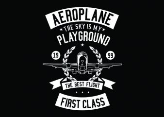 Aeroplane Tshirt Design