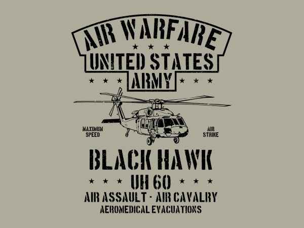 Air warfare graphic t-shirt design
