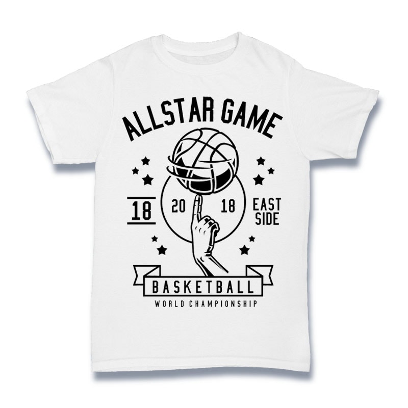 All Star Basketball Tshirt Design - Buy t-shirt designs