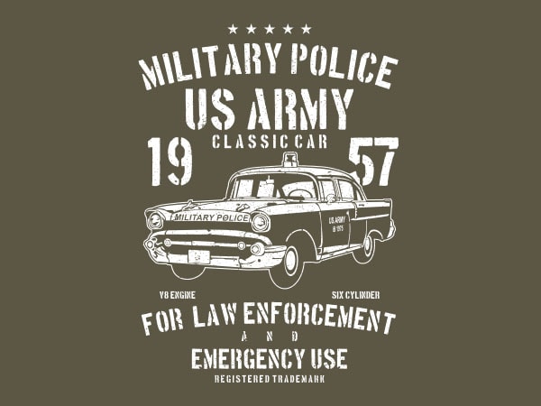 Army classic car vector t-shirt design
