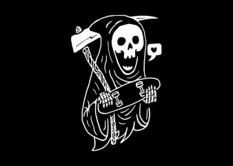 Grim Skater design for t shirt