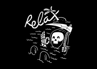 Relax vector shirt design