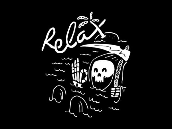 Relax vector shirt design