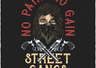 No pain No gain. Vector T-Shirt Design