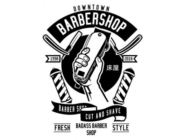 Barber revolution tshirt design
