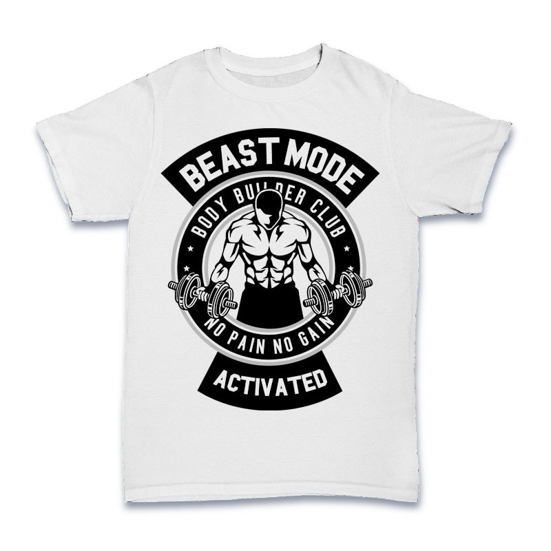 Beast Mode Activated commercial use t shirt designs