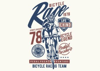 Bicycle Race Graphic t-shirt design