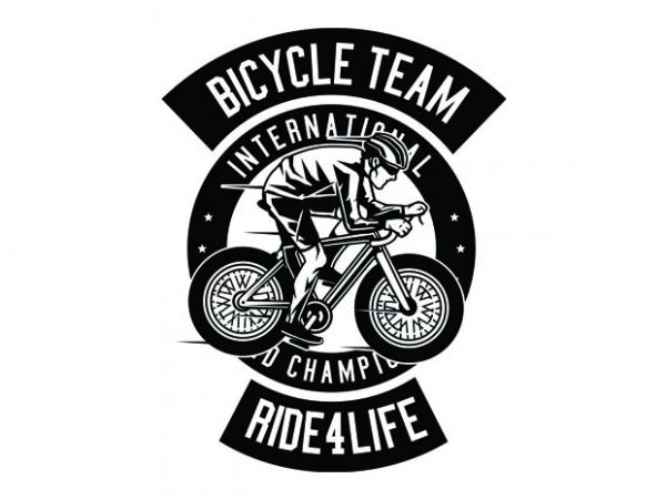 Bicycle team tshirt design