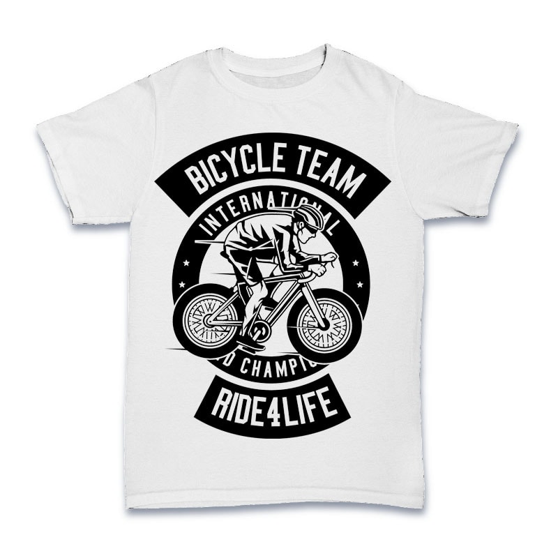 Bicycle Team Tshirt Design buy tshirt design