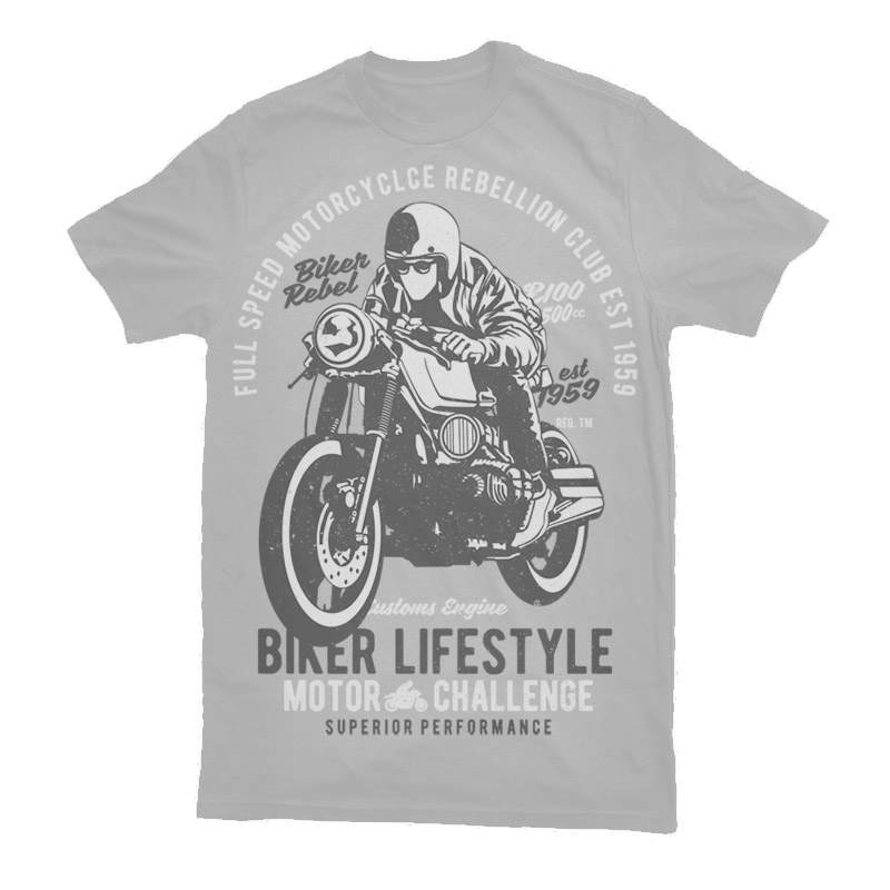 Biker Lifestyle Graphic t-shirt design buy t shirt design