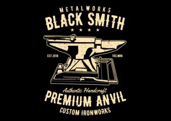 Blacksmith Graphic t-shirt design