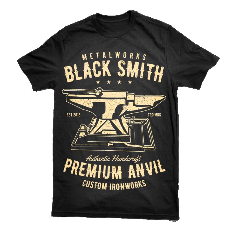 Blacksmith Graphic t-shirt design buy t shirt design
