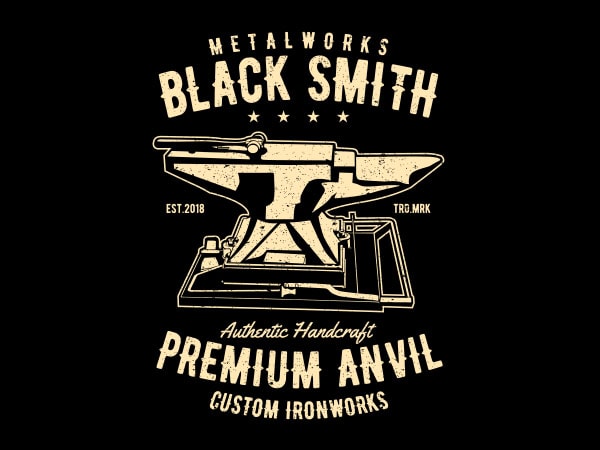 Blacksmith graphic t-shirt design