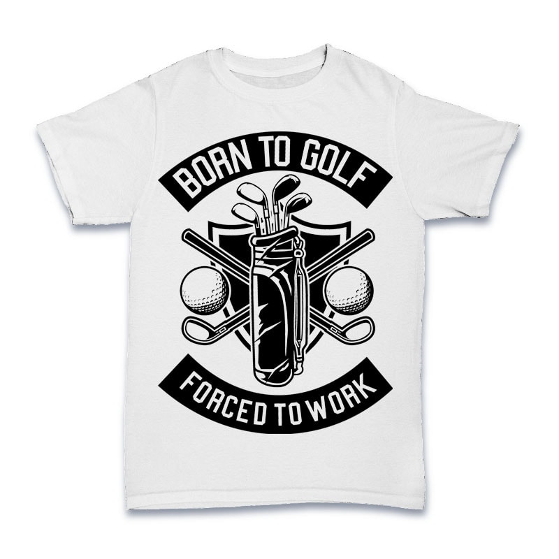 Born To Golf Tshirt Design tshirt-factory.com