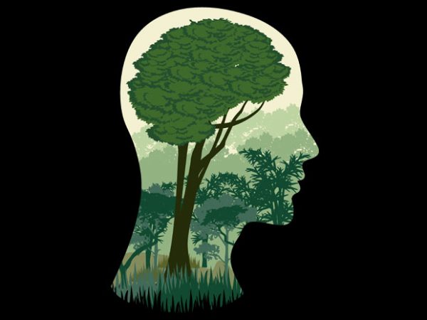 Brain tree tshirt design