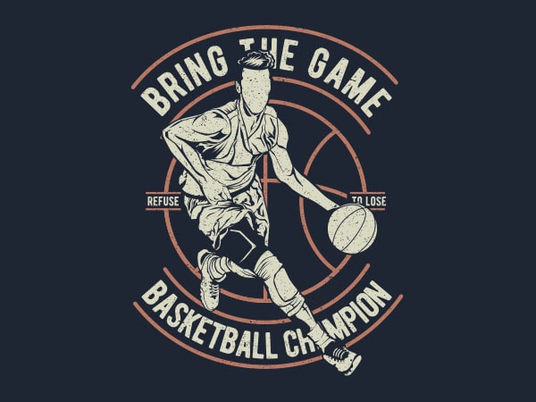 Bring the game graphic t-shirt design