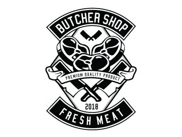 Butcher tshirt design