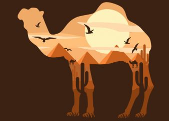 Camel buy t shirt design