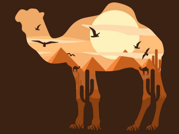 Camel buy t shirt design