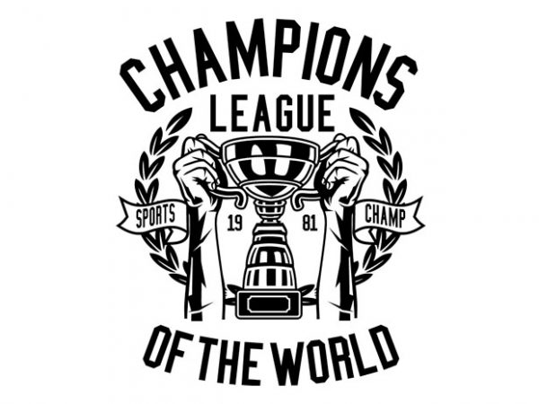 Champions league tshirt design