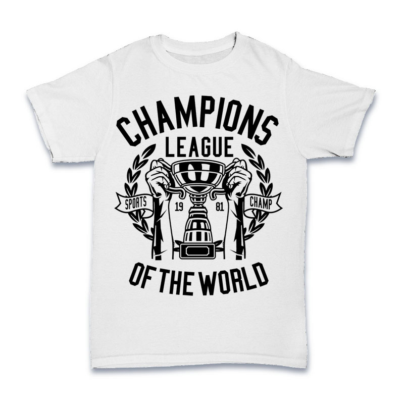 Champions League Tshirt Design tshirt-factory.com