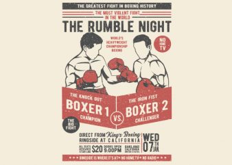 Classic Boxing Vector t-shirt design