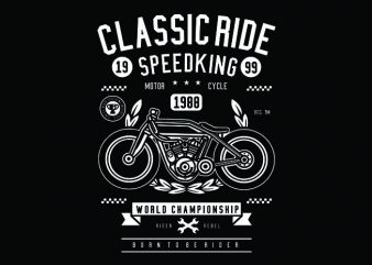 Classic Ride Tshirt Design